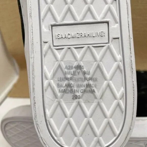 Isaac Mizrahi Sky Black Suede Soho Lily Knit Trim Lace Up Hi Top Sneakers 9 M - Picture 10 of 11